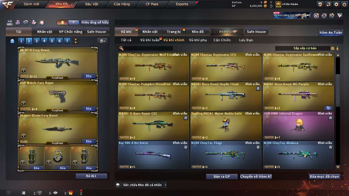 shop acc cf uy tin gia re